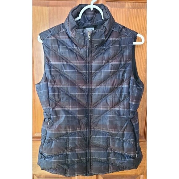 Patagonia Women's Down With It Vest Size M Goose Down Plaid - Picture 1 of 7